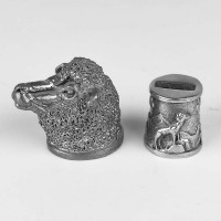 "Барашек" шампурная пара, белая бронза