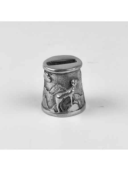 "Барашек" оковка шампурная, белая бронза