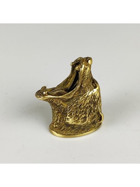 "Гризли" шампурная оковка, латунь