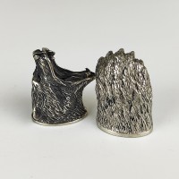 "Гризли" шампурная пара, белая бронза