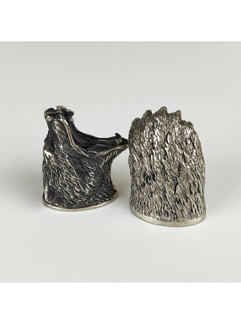 "Гризли" шампурная пара, белая бронза