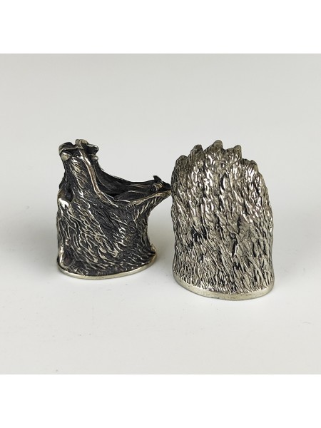 "Гризли" шампурная пара, белая бронза