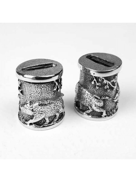 "Кабанчик" оковка для шампура, белая бронза