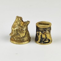 "Медведь" шампурная пара, латунь