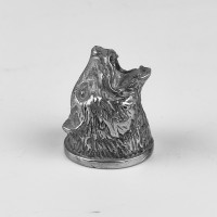 "Медведь" тыльник шампурный (22 мм), белая бронза