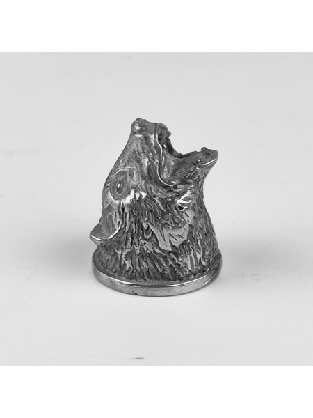 "Медведь" тыльник шампурный (22 мм), белая бронза