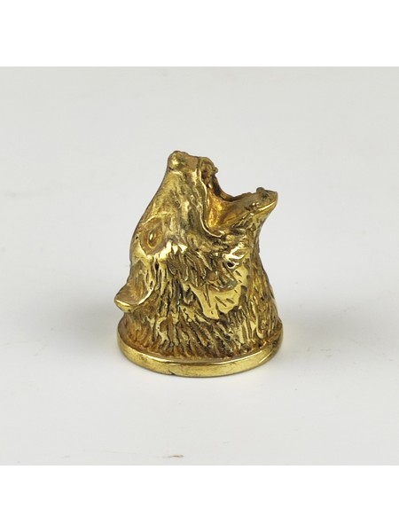 "Медведь" тыльник шампурный (22 мм), латунь