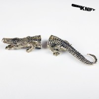 Шампурная пара "Крокодил", латунь