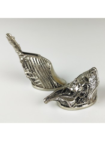 "Пираты" шампурная пара, белая бронза