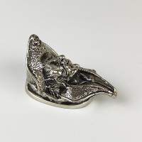 "Пираты" шампурный тыльник, белая бронза