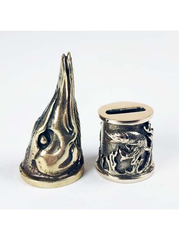 "Щука" шампурная пара, латунь