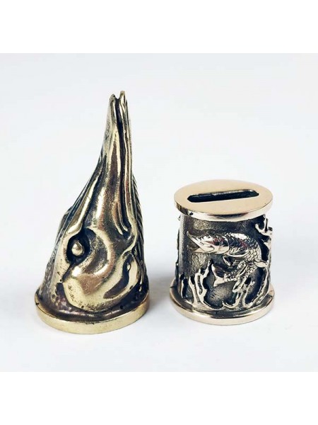 "Щука" шампурная пара, латунь