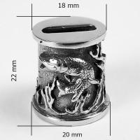 "Щука" оковка, белая бронза