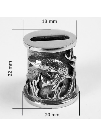 "Щука" оковка, белая бронза