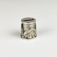 "Сом" оковка шампурная, белая бронза