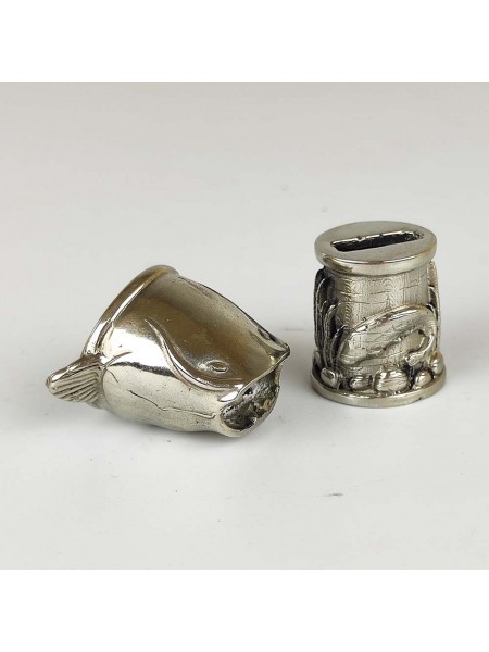 "Сом" шампурная пара, белая бронза