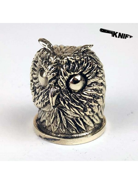 "Сова" тыльник шампурный (22 мм), латунь