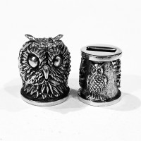 "Сова" шампурная пара, белая бронза