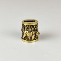 "Тигр" оковка шампурная, латунь