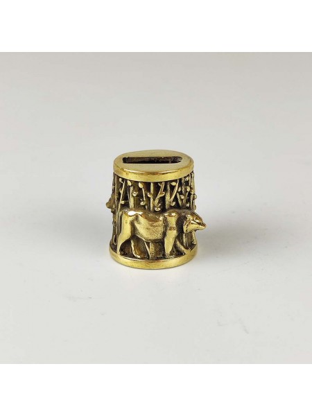 "Тигр" оковка шампурная, латунь