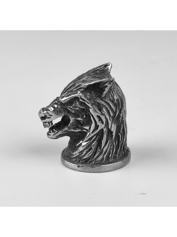 "Волк" тыльник шампурный (22 мм), белая бронза