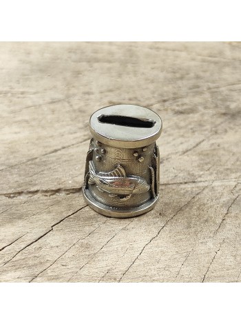 "Карп" оковка шампурная, белая бронза