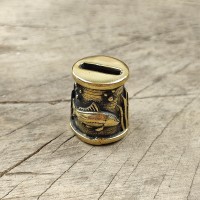 "Карп" оковка шампурная, латунь