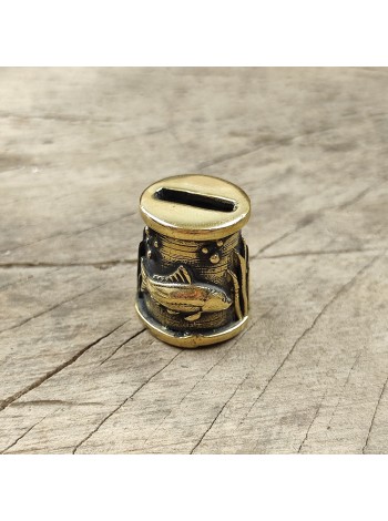 "Карп" оковка шампурная, латунь