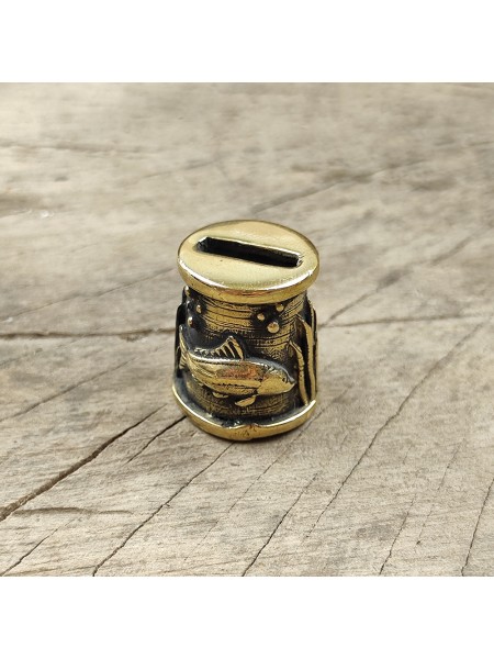 "Карп" оковка шампурная, латунь