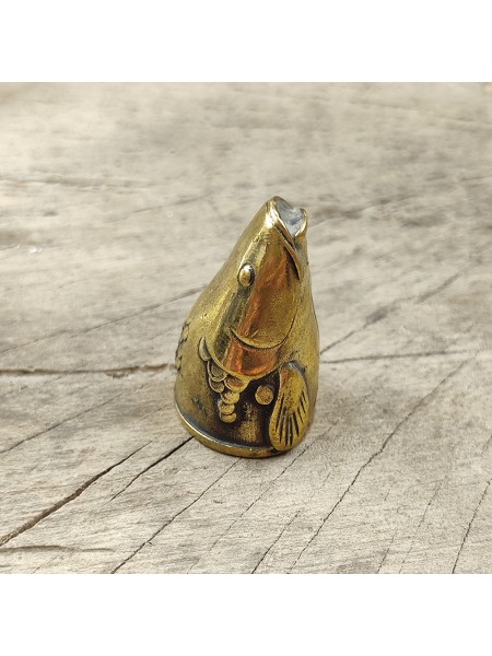 "Карп" тыльник шампурный (20 мм), латунь