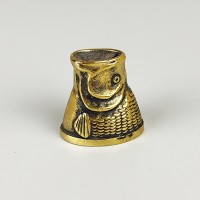 "Караси" оковка шампурная, латунь