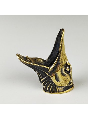 "Щука" овал, шампурная гарда, латунь