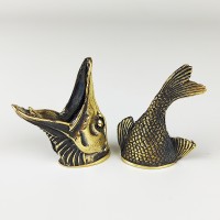 "Щука" овал, шампурная пара, латунь