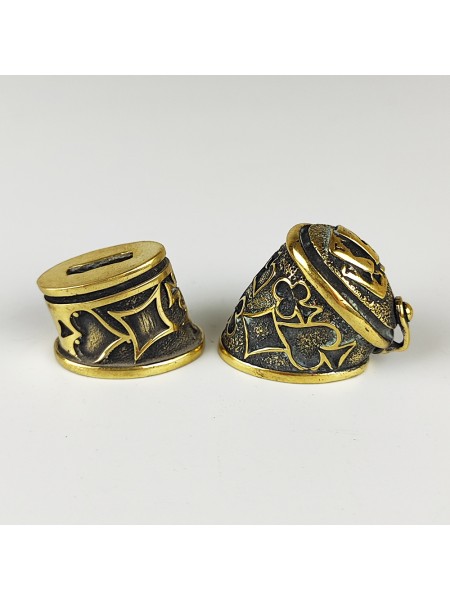 "Карты" вид 1, шампурная пара, латунь