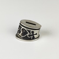 "Карты" вид 2, шампурная оковка, белая бронза