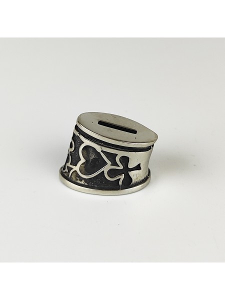 "Карты" вид 1, шампурная оковка, белая бронза