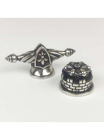 "Монарх мини" пара шампурная, белая бронза