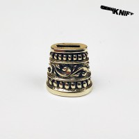 Оковка для стол. приб. овал бол., бронза 