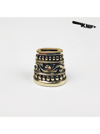 Оковка для стол. приб. овал бол., бронза 