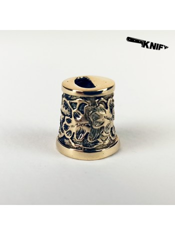 Оковка для стол. приб. круг., бронза