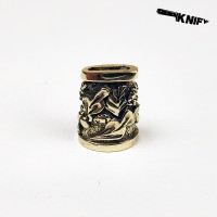 Оковка для стол. приб. овал малый, бронза 