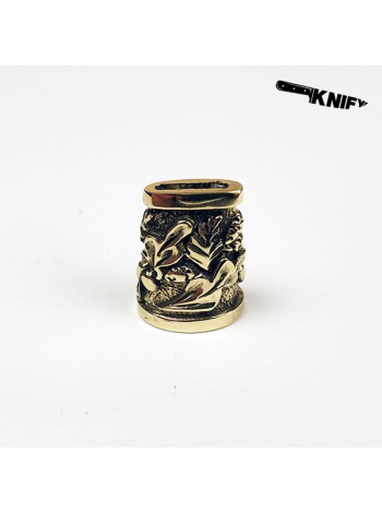 Оковка для стол. приб. овал малый, бронза 