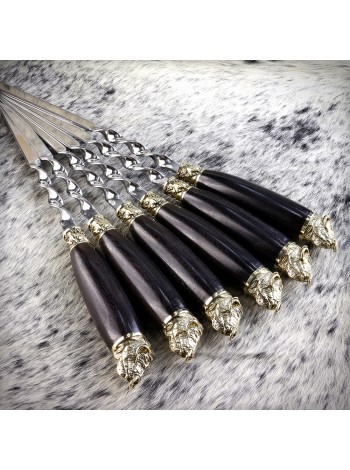 "Буйволи" шампури ручної роботи в сагайдаку (латунь)