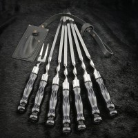 "Класичні" чорні, шампури з виделкою в сагайдаку