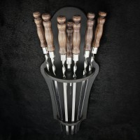 "Класичні" кава, шампури з виделкою в підвісі