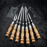 "Класичні" дерево, шампури з виделкою в сагайдаку