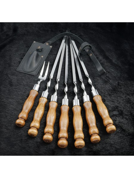 "Класичні" дерево, шампури з виделкою в сагайдаку