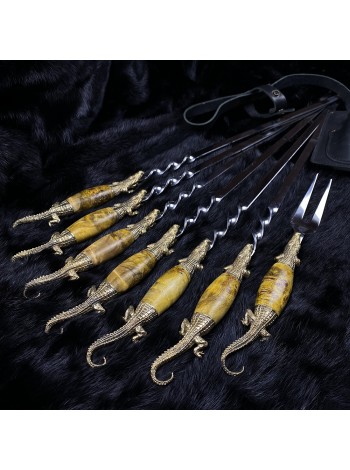 "Крокодили" ПІД ЗАМОВЛЕННЯ, жовтий кап, латунь