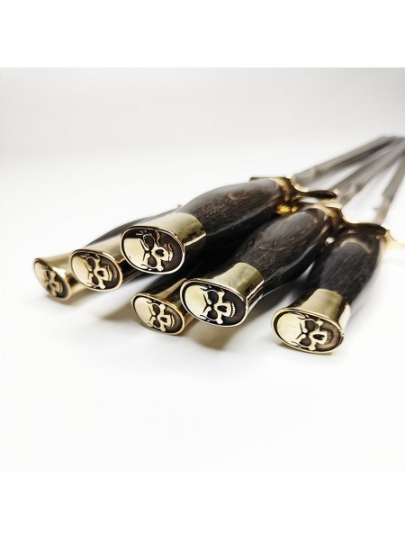 "Фінка череп" шампури з веделкою в чохлі