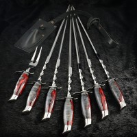 "Фінка" вик. №1, гібрид, шампури з виделкою в чохлі 